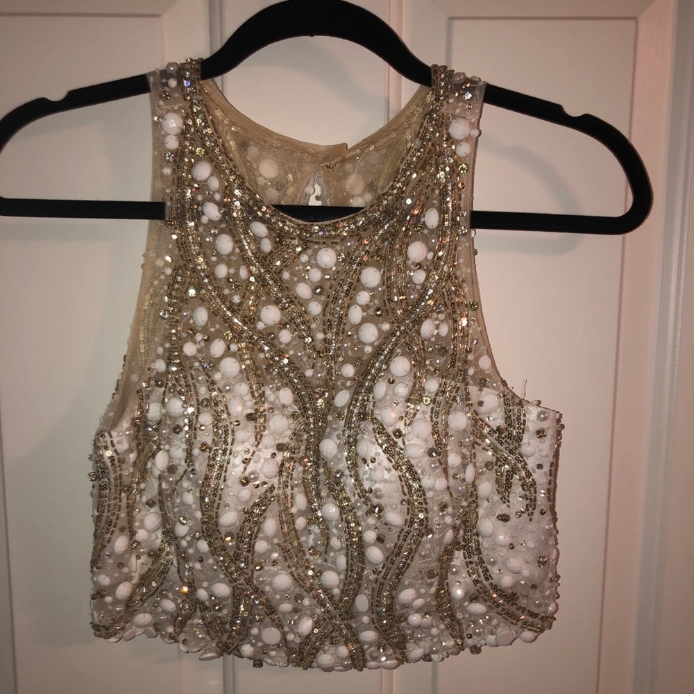 Prom dress with jewelry